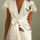 Elin | Elegant Floral Wrap Dress