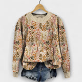 Tina - Elegant Floral Sweater