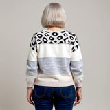 Pascalina - Confortabil Pulover cu Model Leopard