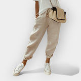 Helga | Elegantne ležerne lanene pantalone