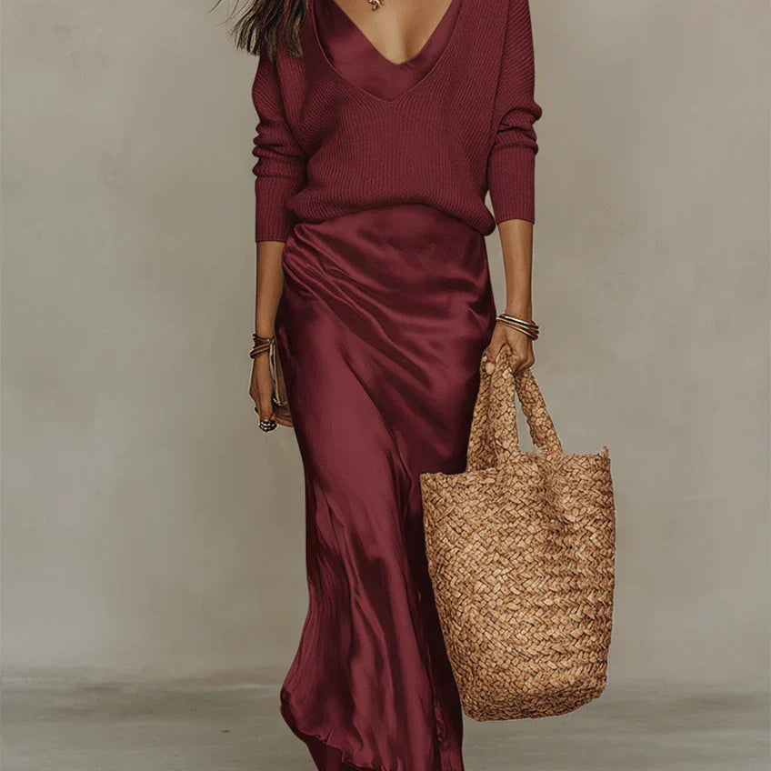 Solène | Slip haljina & set za pletenje