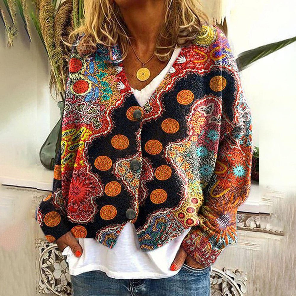 Saskia - Bohemian Colorful Pullover