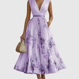 Siena | Elegant Pleated Maxi Dress