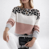 Ophélie | Elegantni džemper s leopardim uzorkom