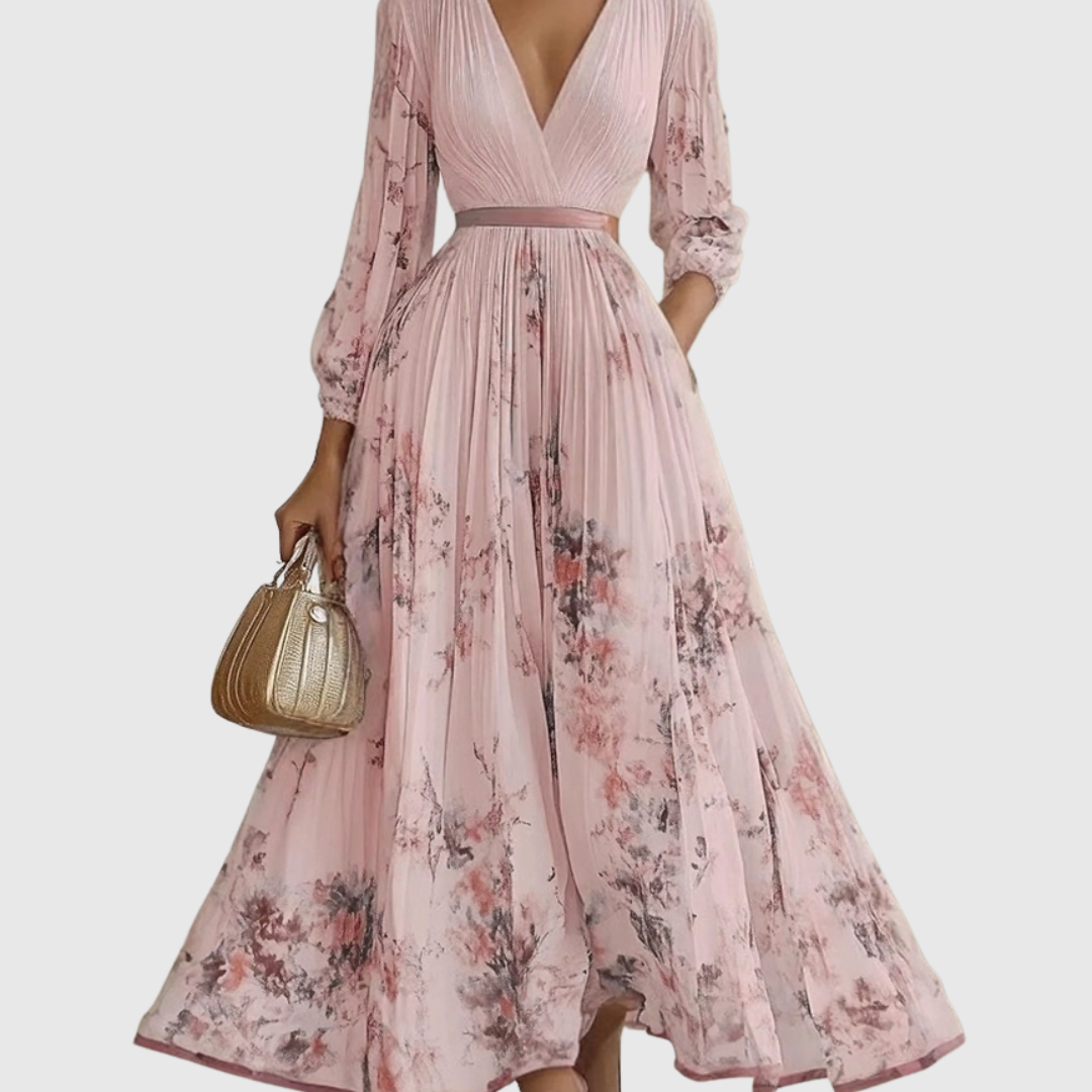 Siena | Elegant Pleated Maxi Dress