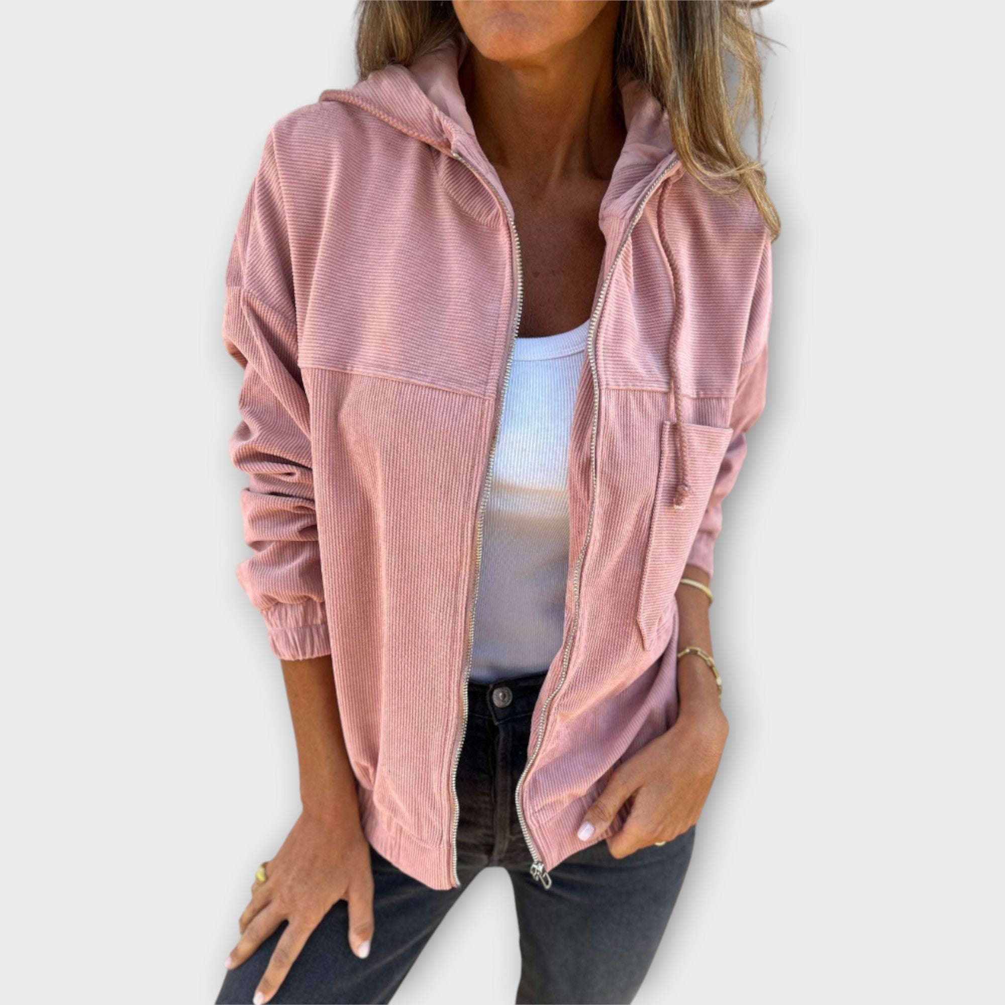 Triin | Zippered Hooded Jacket