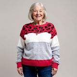 Pascalina - Confortabil Pulover cu Model Leopard