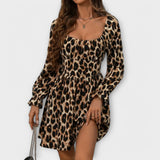 Katarina | Kratka haljina s leopard uzorkom