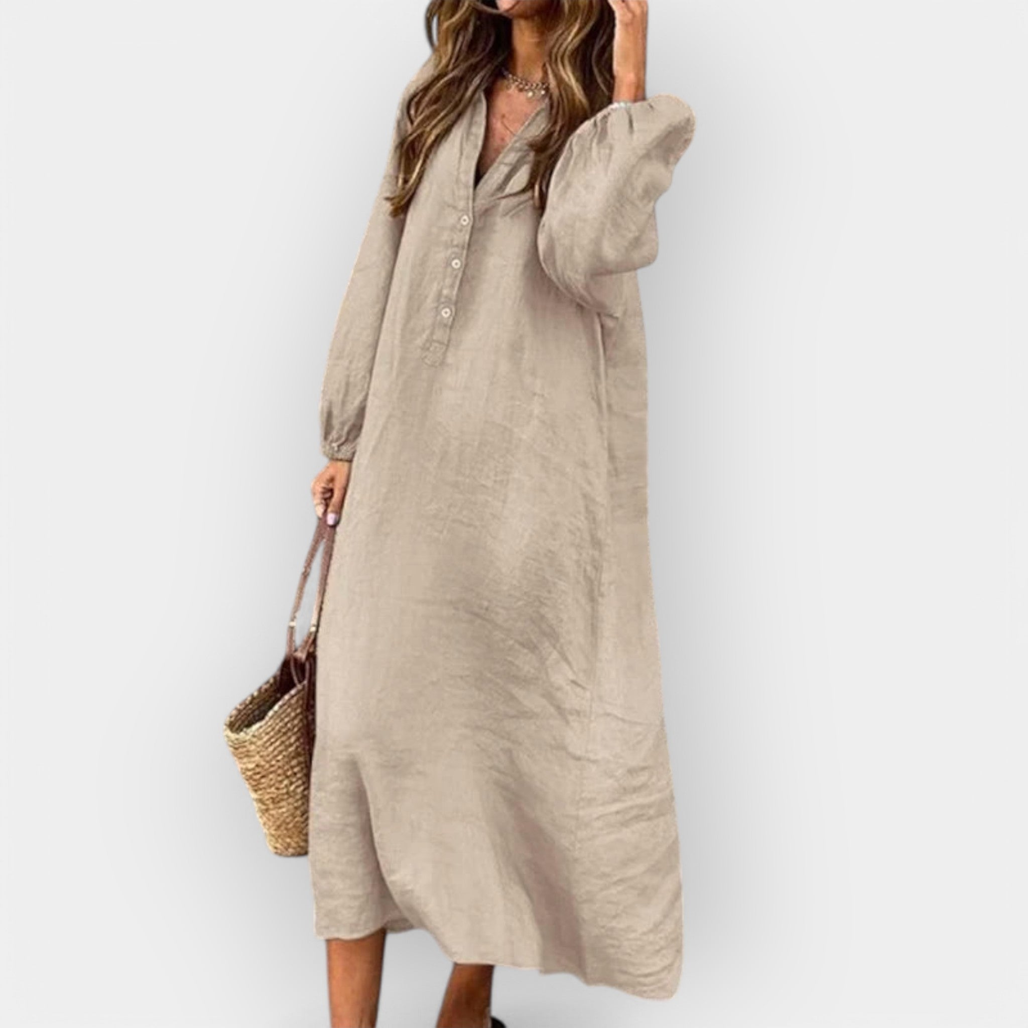 Elara | Elegant Linen Dress
