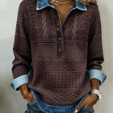 Sofia - Udoban Denim Džemper