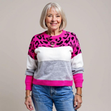 Pascalina - Confortabil Pulover cu Model Leopard