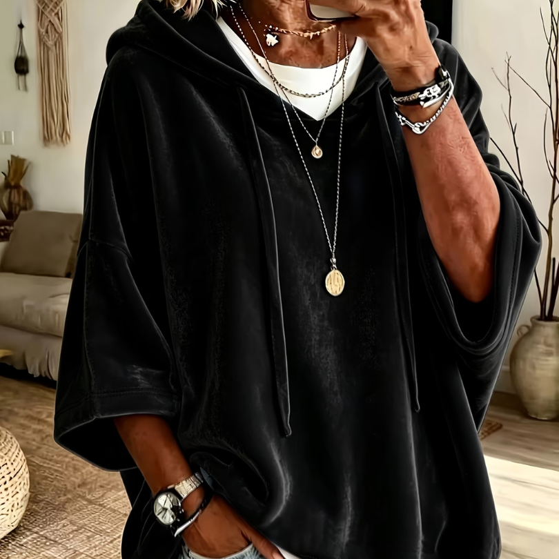 Luana | Luksuzni Velur Oversized Dukserica