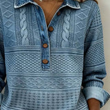 Sofia - Udoban Denim Džemper