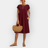 Alessia | Midi Haljina s Elegantnim Linijama