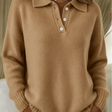 Olivia - Elegant Polo Sweater