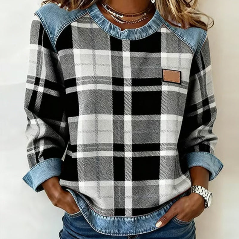 Célia - Odvažna Patchwork Dukserica