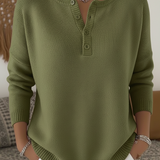 Sara - Pulover Henley Elegant