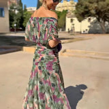 Louise | Elegantna Maxi Haljina s V-izrezom