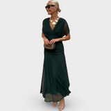 Louise | Elegantna Maxi Haljina s V-izrezom