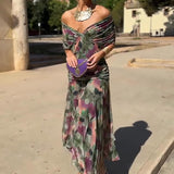 Louise | Elegantna Maxi Haljina s V-izrezom
