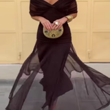 Louise | Elegantna Maxi Haljina s V-izrezom