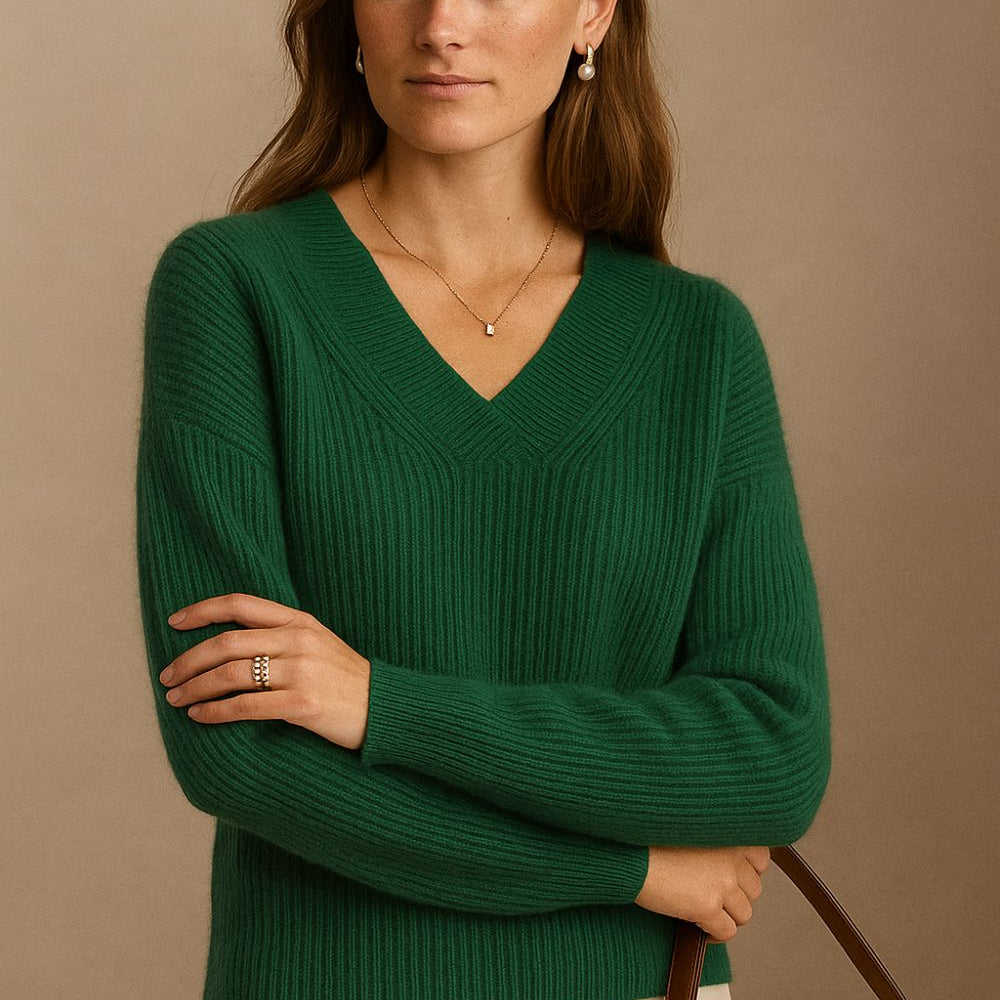 Éliane - Emerald Kašmirski Pulover