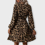 Beatriz | Kratka haljina s leopard uzorkom