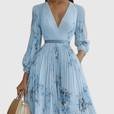 Siena | Elegant Pleated Maxi Dress