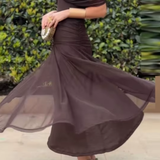 Louise | Elegantna Maxi Haljina s V-izrezom za Pidu