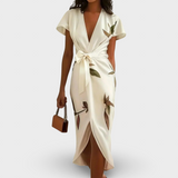Elin | Elegant Floral Wrap Dress