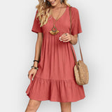 Bianca | Midi Dress with V-Neck
