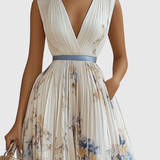 Siena | Elegant Pleated Maxi Dress