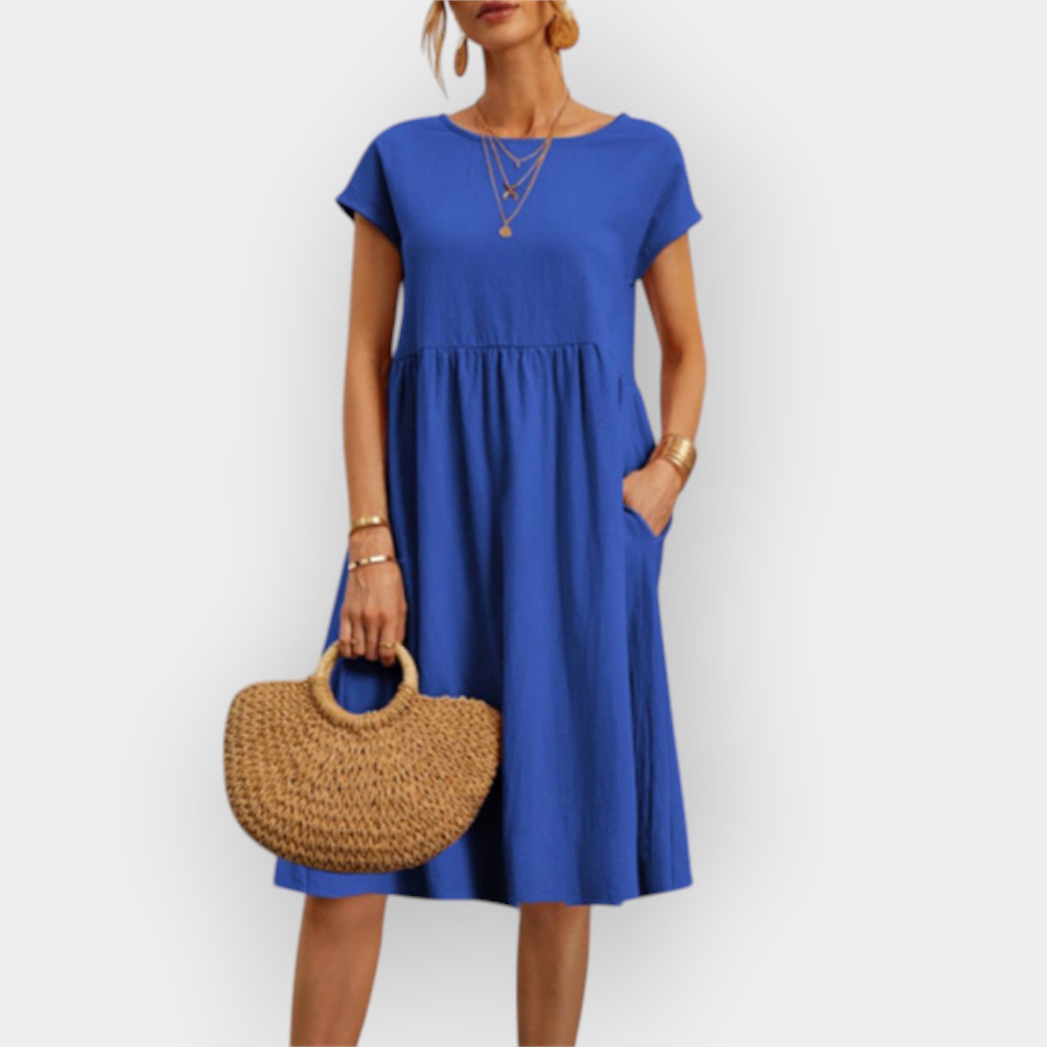 Alessia | Midi Haljina s Elegantnim Linijama