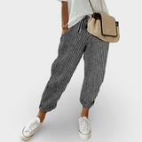 Helga | Elegantne ležerne lanene pantalone
