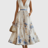 Siena | Elegant Pleated Maxi Dress