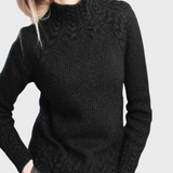 Reeli | Elegantni pleteni pulover s visokim ovratnikom