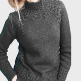 Reeli | Elegantni pleteni pulover s visokim ovratnikom