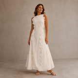 Della | Elegantan Maxi Haljina sa Vezenjem