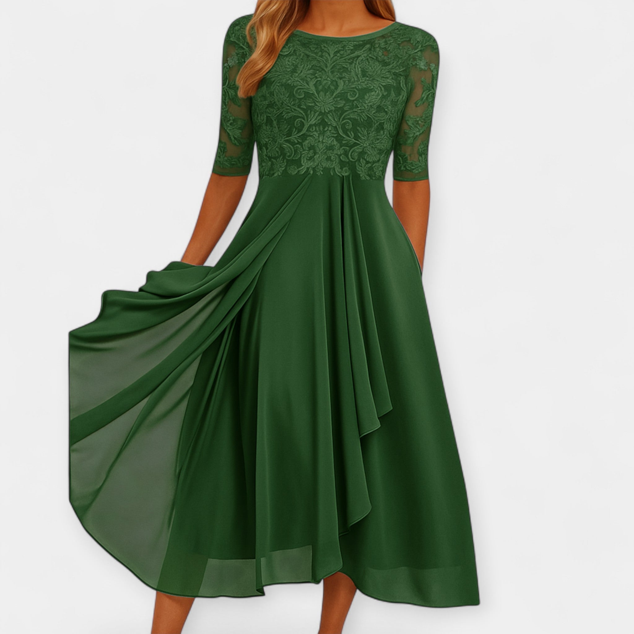 Elena | Elegant Midi Dress