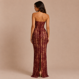 Gabriela | Halter Maxi Haljina Sa Korzetom