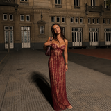 Gabriela | Halter Maxi Haljina Sa Korzetom