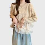 Elina | Elegantni pulover s čipkastim detaljima