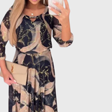 Chavelle | Elegantna šifon haljina s uzorkom