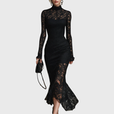 Veronika | Čipkasto Maksikleid