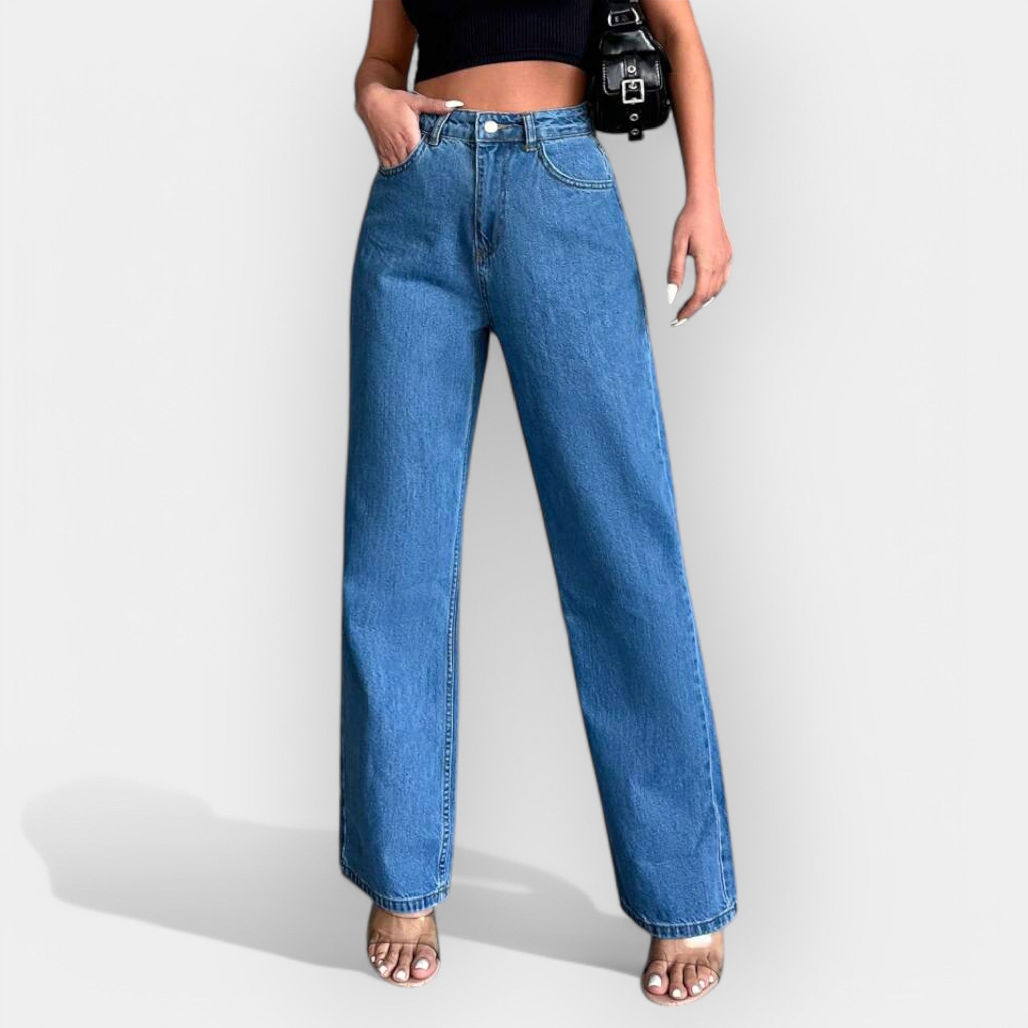 Anais | Pantalone s visokim strukom i širokim nogavicama