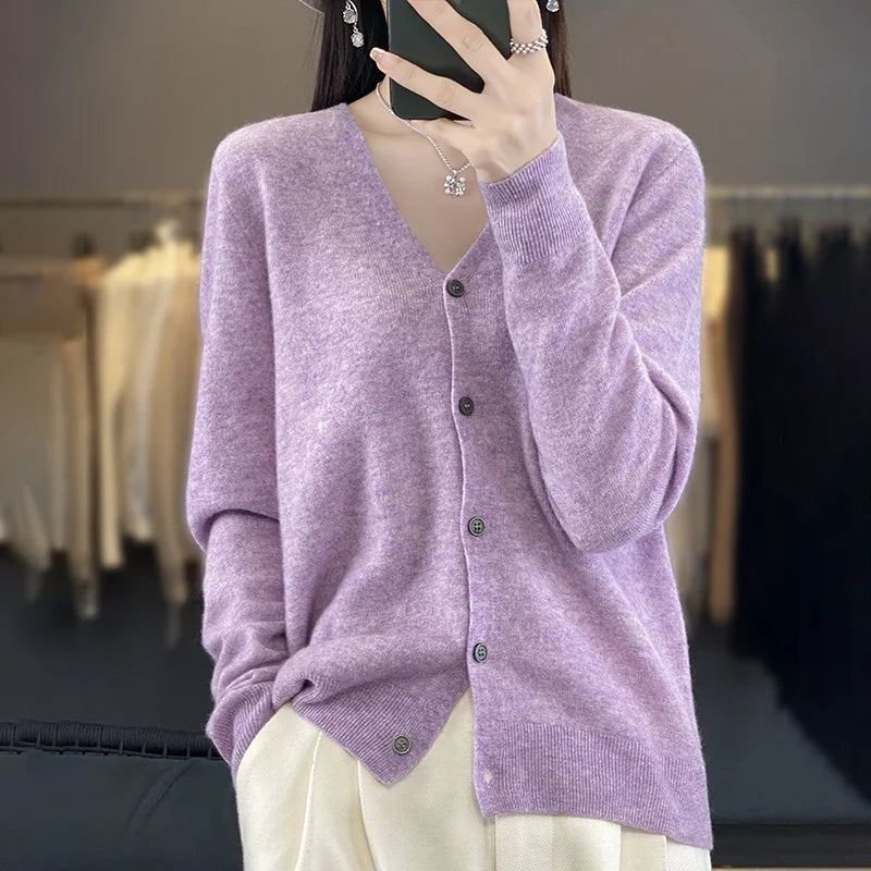 Odessia - Elegant Cashmere Cardigan