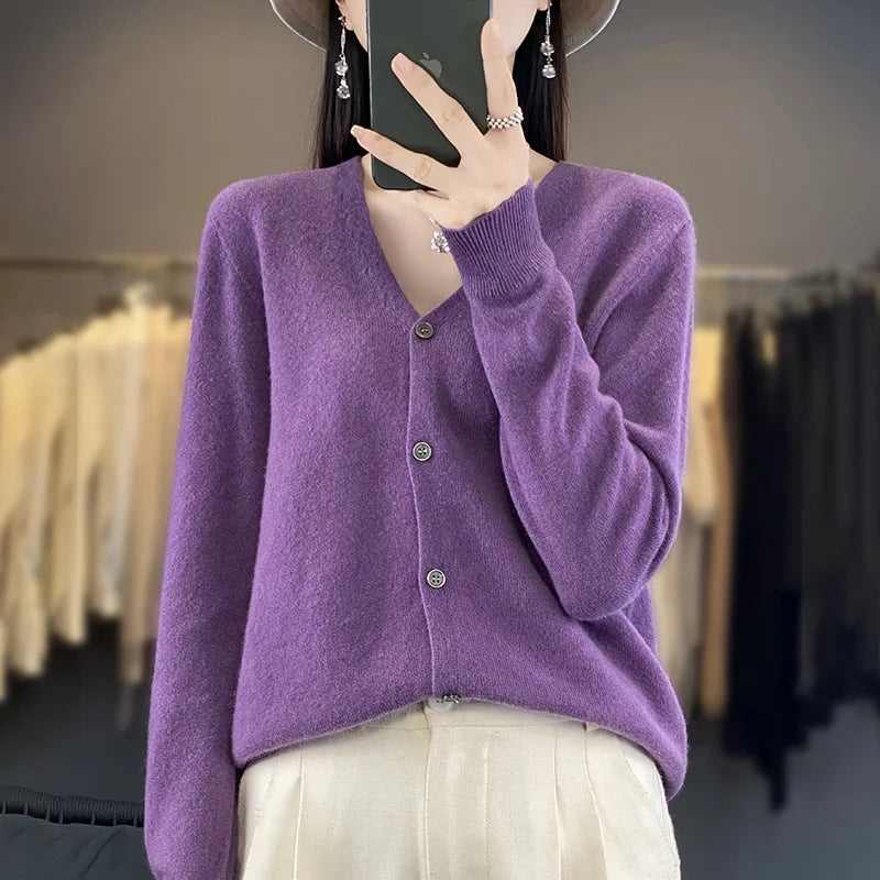 Odessia - Elegant Cashmere Cardigan