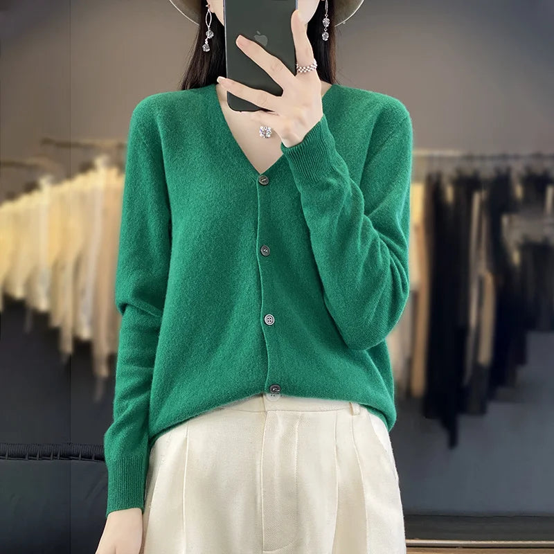 Odessia - Elegant Cashmere Cardigan