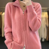 Piera - Comfortable Zip-Up Cardigan