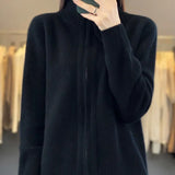 Piera - Comfortable Zip-Up Cardigan